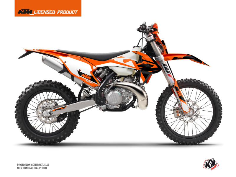 KTM EXC-EXCF Dirt Bike Skyline Graphic Kit Orange