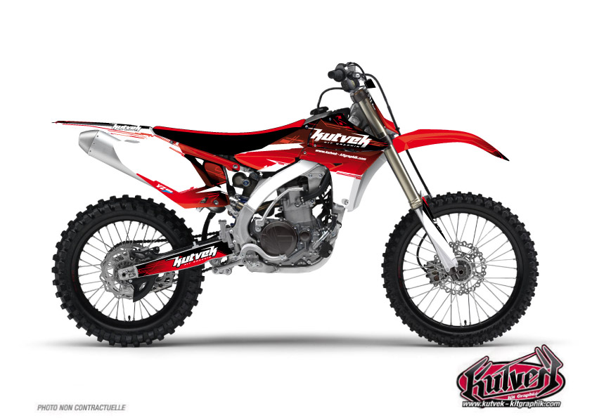 Yamaha 250 YZ Dirt Bike Slider Graphic kit Red UFO Relift