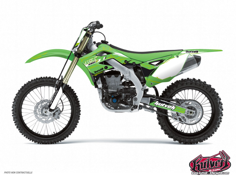 kawasaki dirt bike slider  graphic kit 