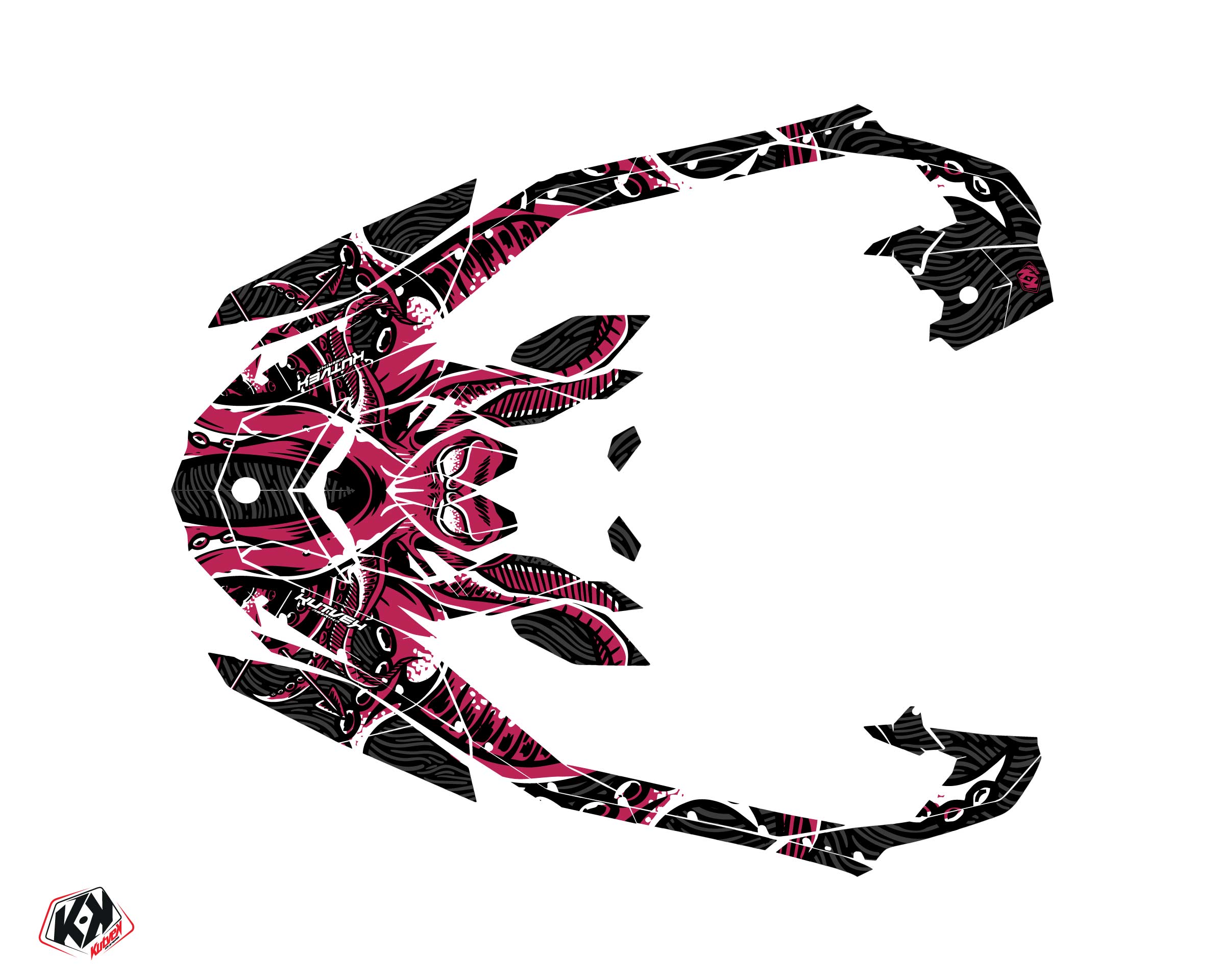 Seadoo Spark Jet-Ski Abyss Graphic Kit Pink