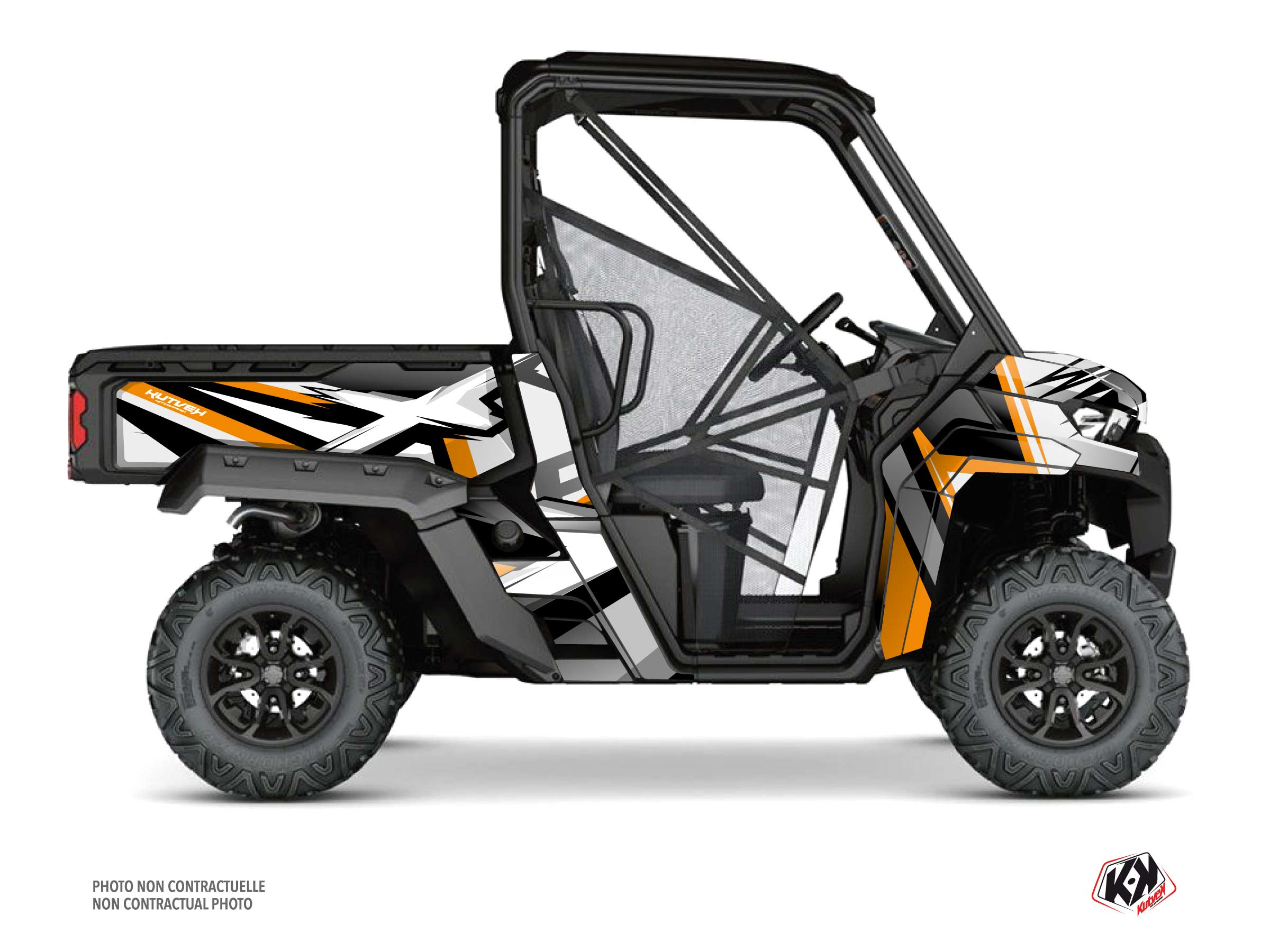 can-am utv spear  graphic kit white