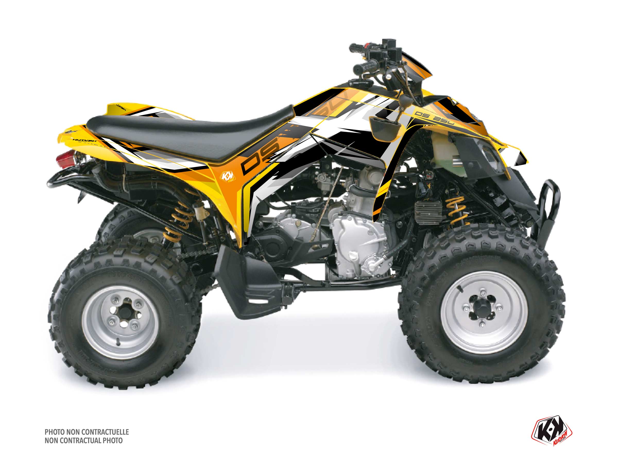 Kit Graphique quad can-am ds 250 spear jaune