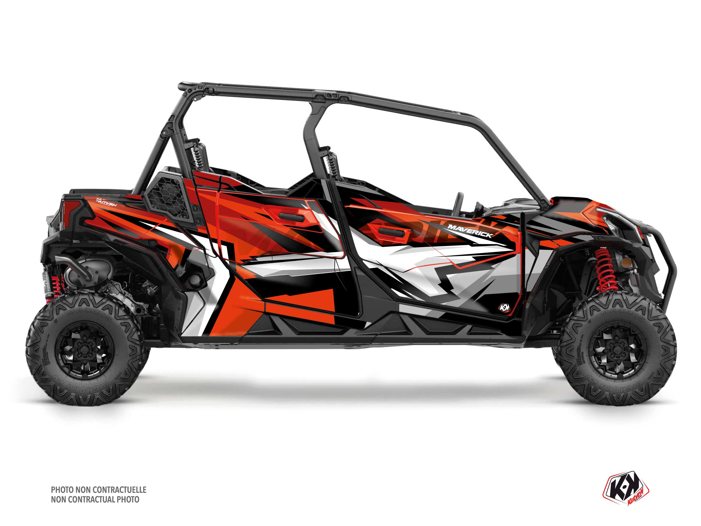 kit déco ssv can-am maverick sport max spear rouge