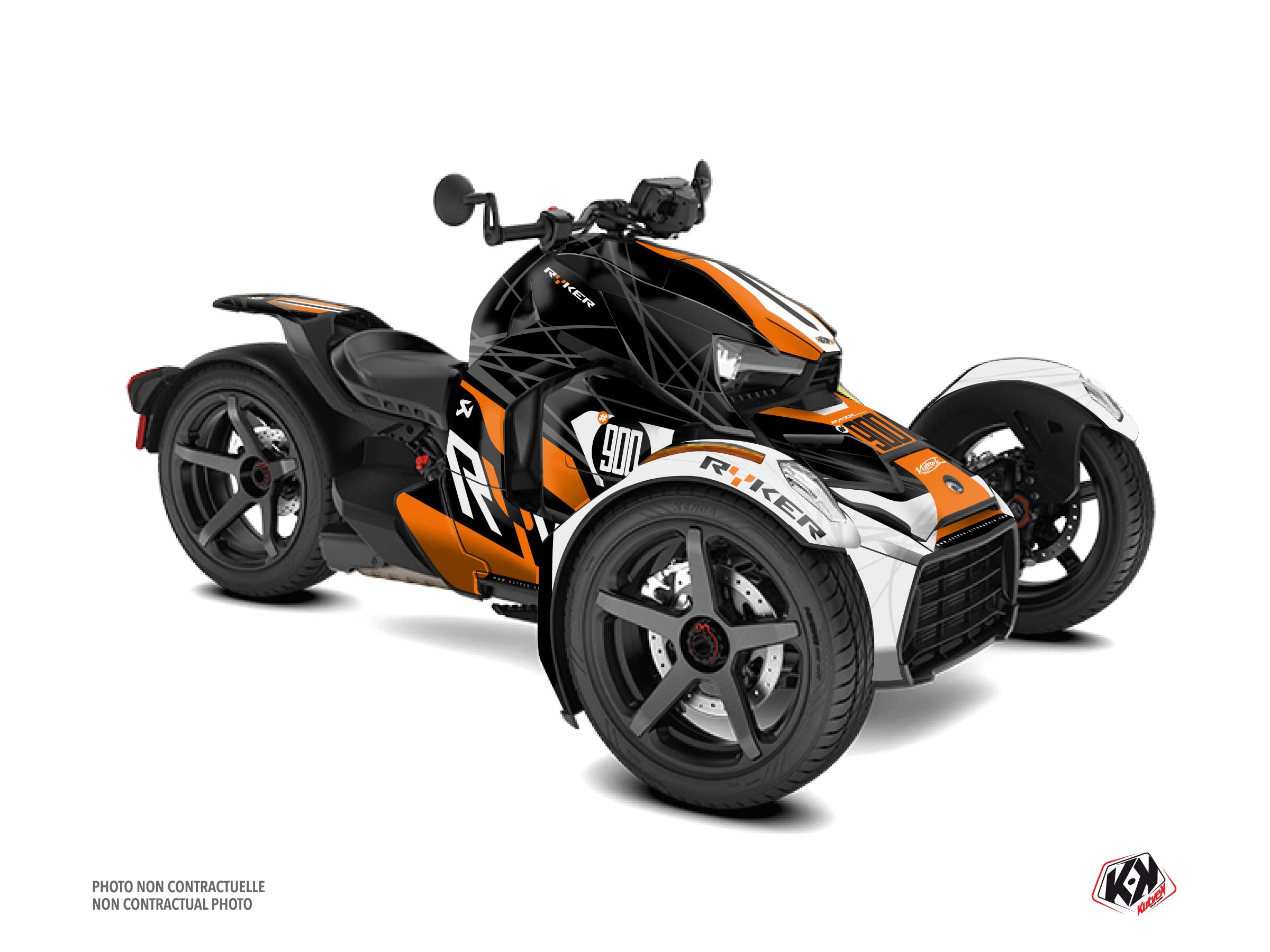 Kit Déco Hybride Speedline Can Am Ryker 900 Sport Orange