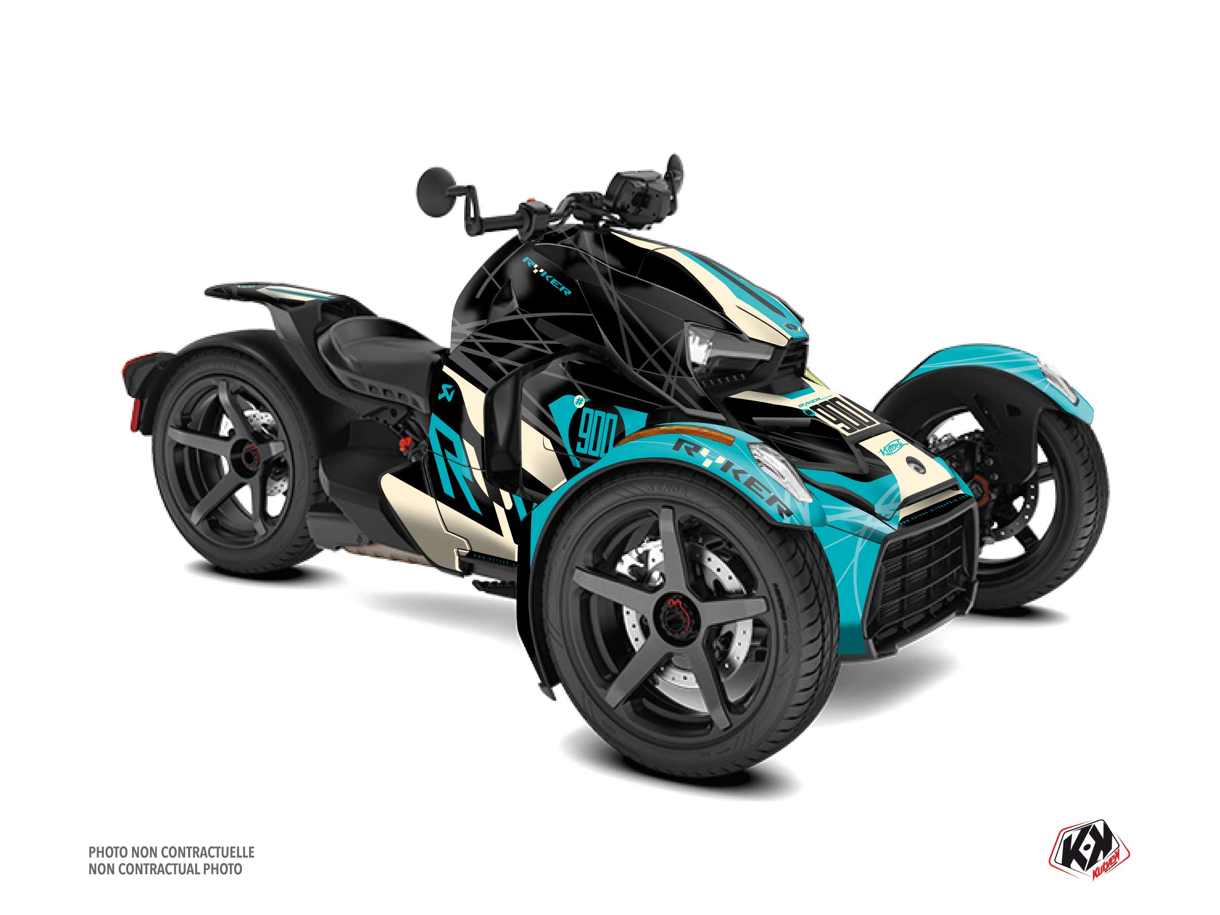 Kit Déco Hybride Speedline Can Am Ryker 900 Sport Turquoise