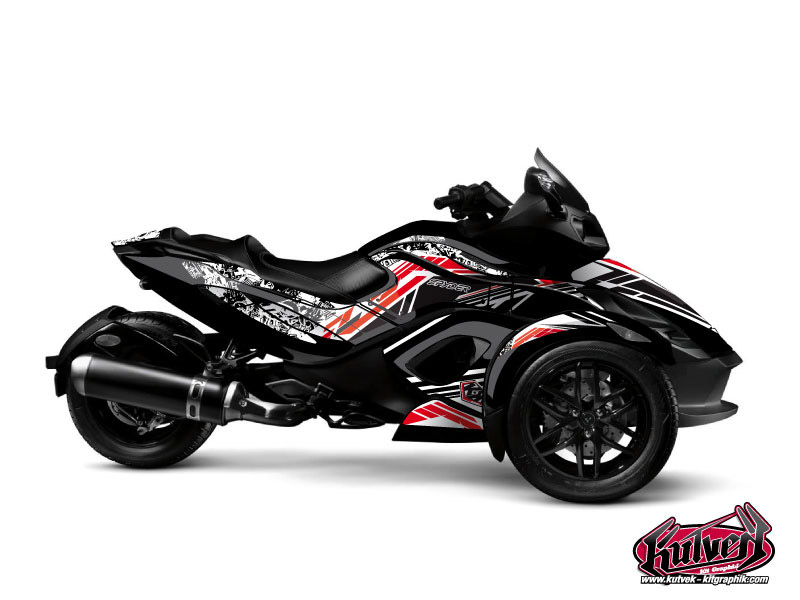 Can Am Spyder RS Roadster Spirit Graphic Kit Grey