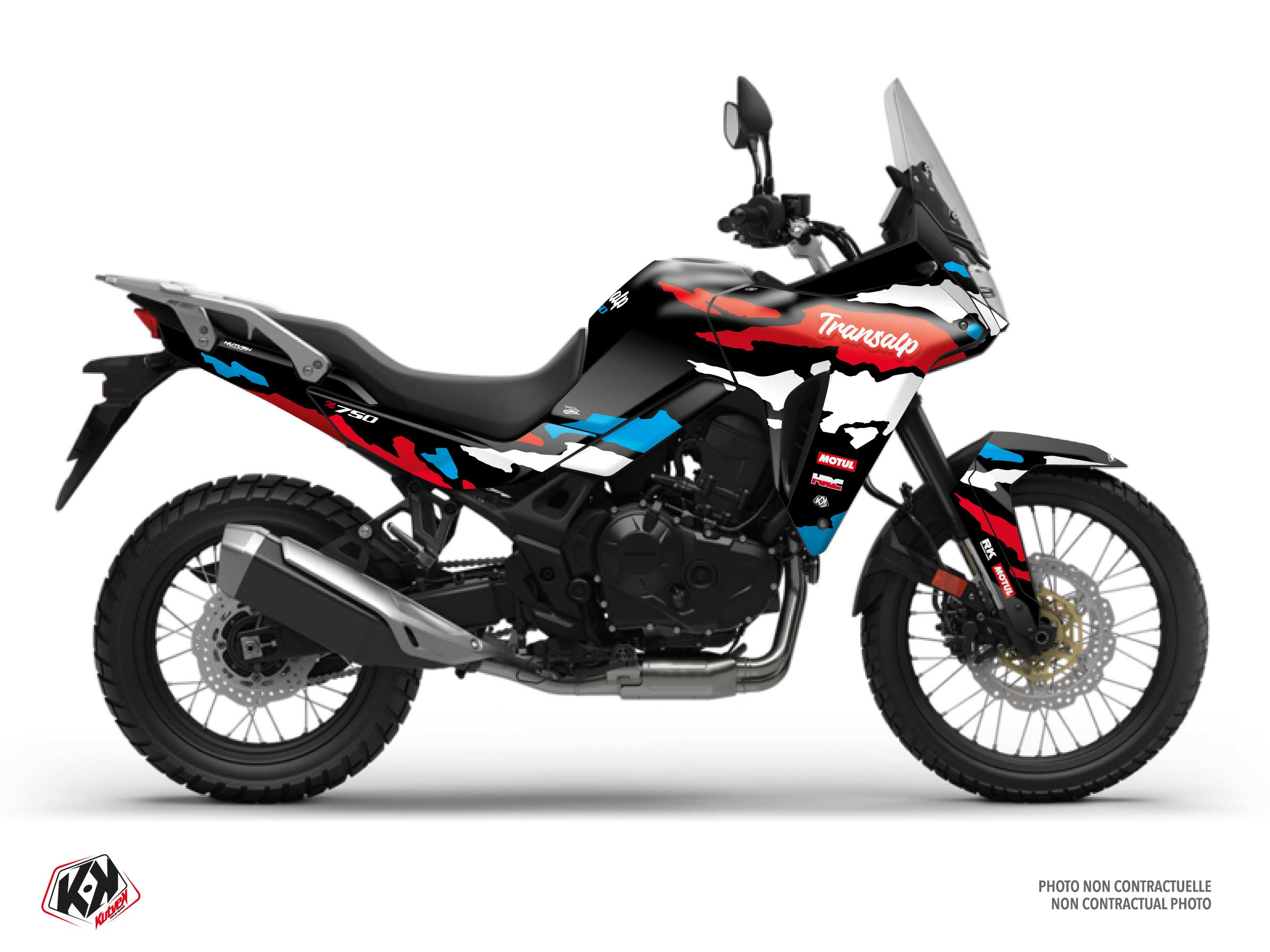 honda street bike splash  graphic kit black