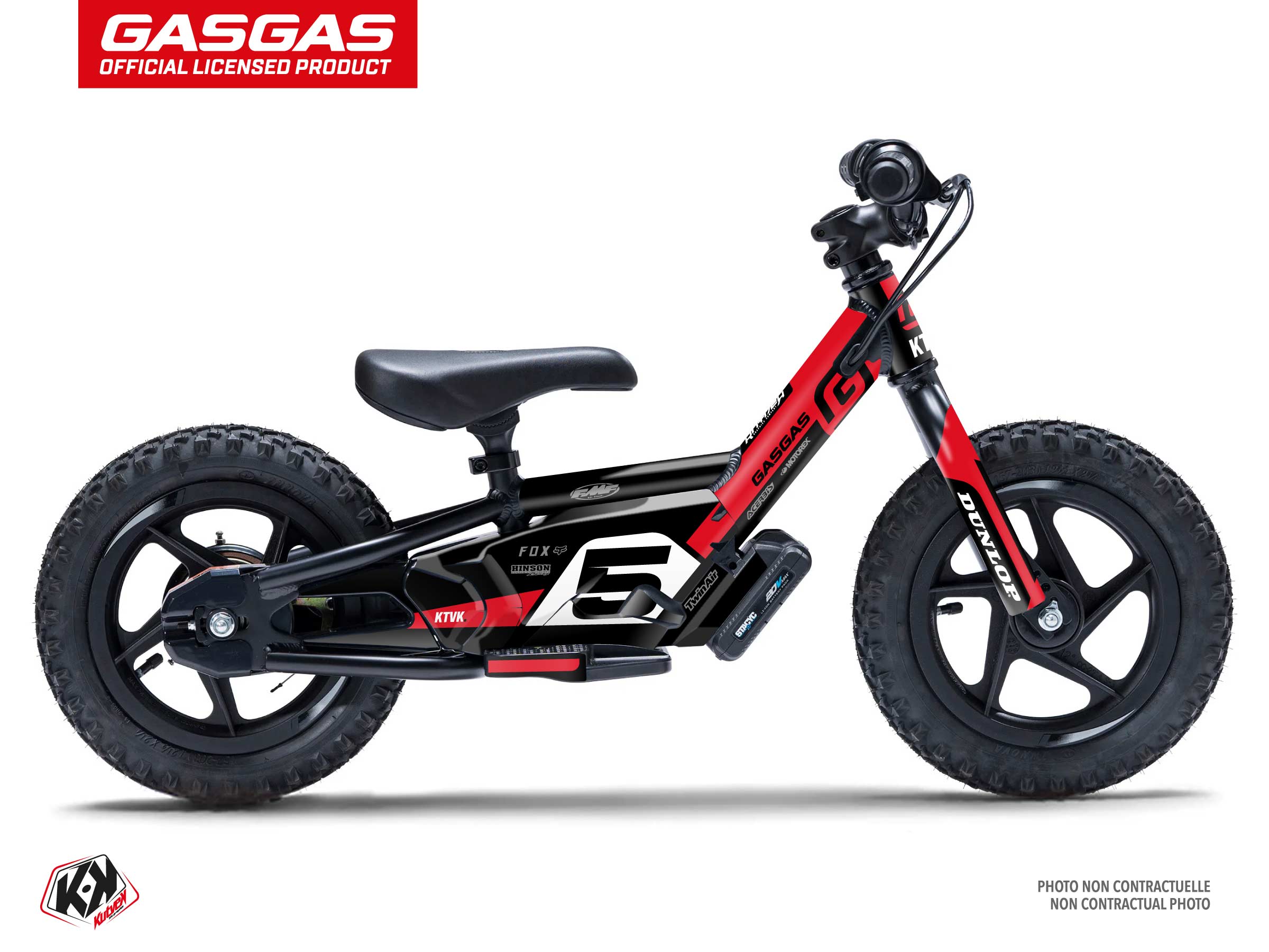 stacyc Balance bike spline  graphic kit black