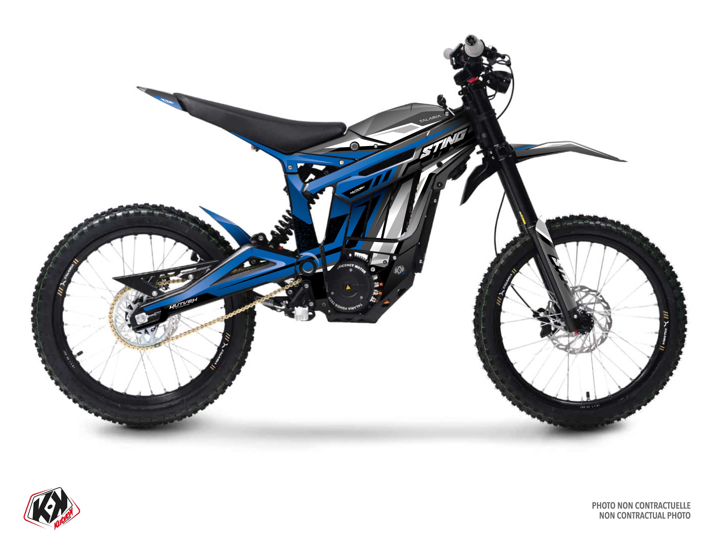 talaria dirt bike spread  graphic kit blue