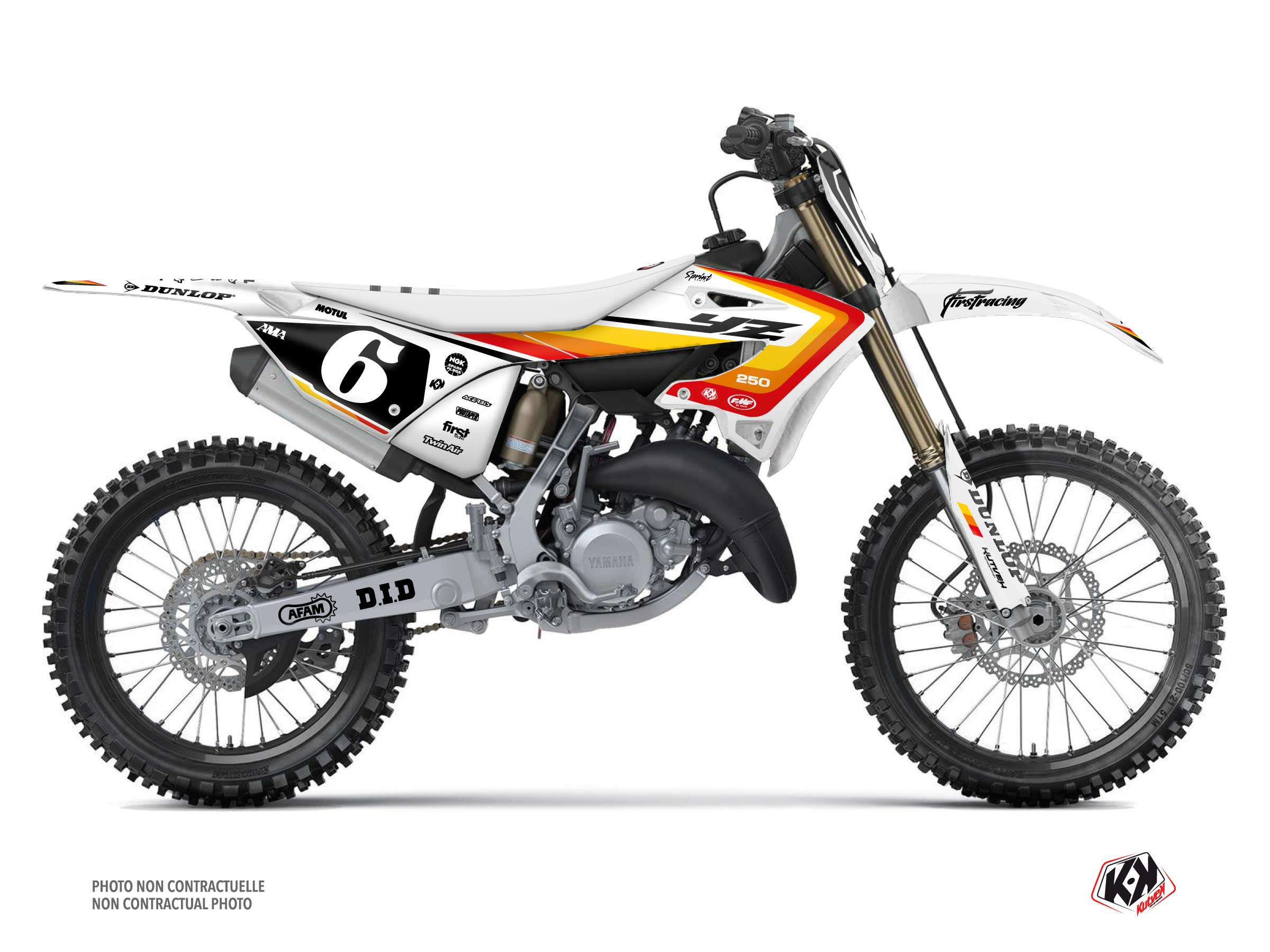yamaha dirt bike sprint  graphic kit red