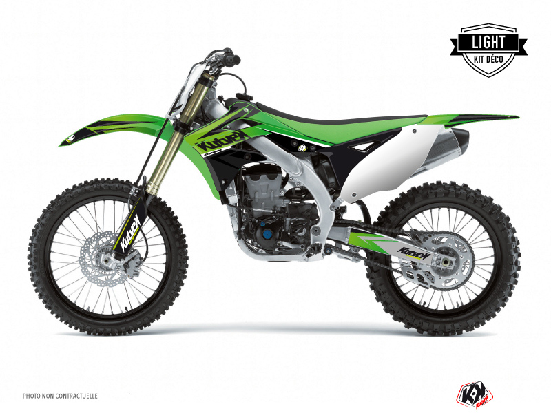 Kawasaki 250 Kx Dirt Bike Stage Graphic Kit Green Light Kutvek Kit Graphik