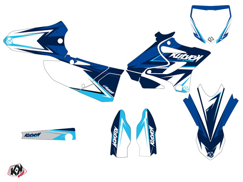 Kit Déco Moto Cross Stage Yamaha 250 YZ Bleu