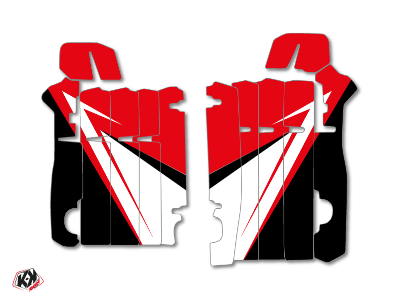 Graphic Kit Radiator guards Stage Honda 450 CRF 2013-2016 Red
