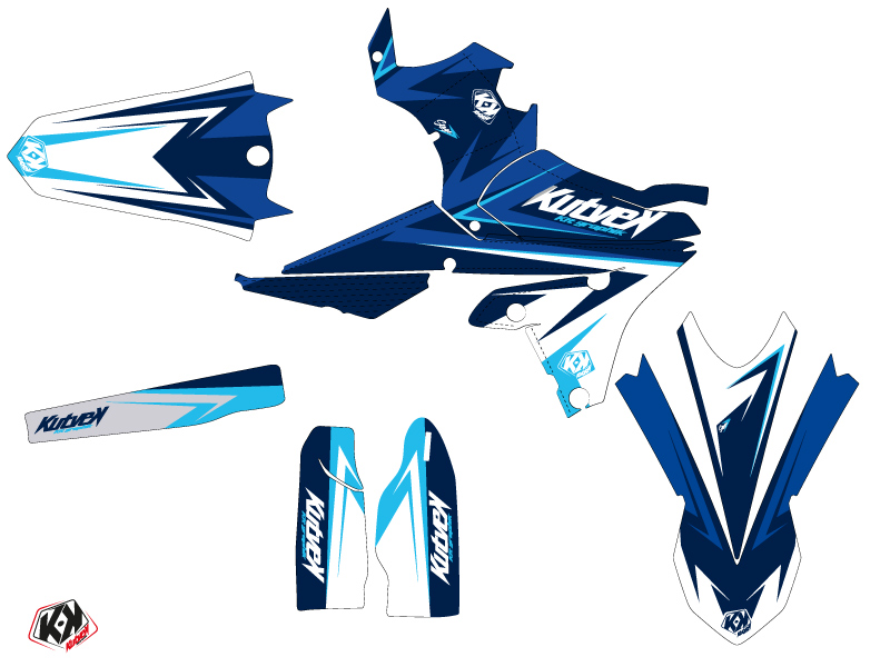 Kit Déco Moto Cross Stage Yamaha 450 WRF Bleu LIGHT