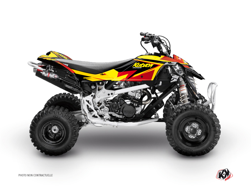 Can Am DS 450 ATV Stage Graphic Kit Yellow Red