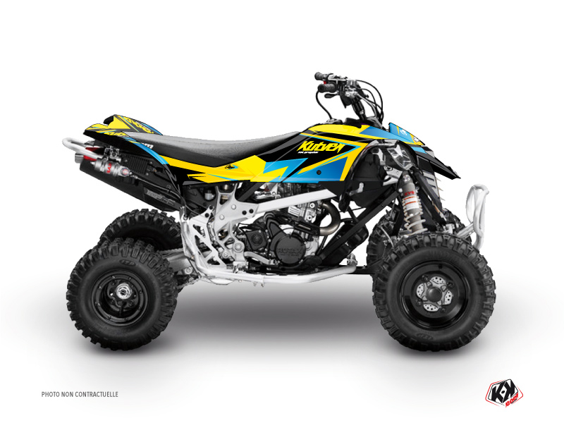 Can Am DS 90 ATV Stage Graphic Kit Yellow Blue