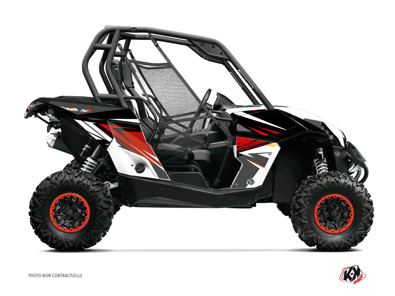 can-am utv stage  graphic kit black-red