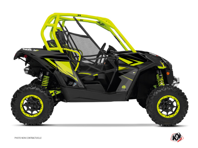 can-am utv stage  graphic kit green