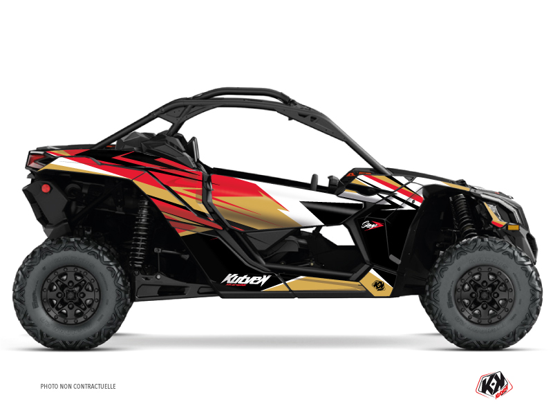 can-am utv stage  graphic kit gold