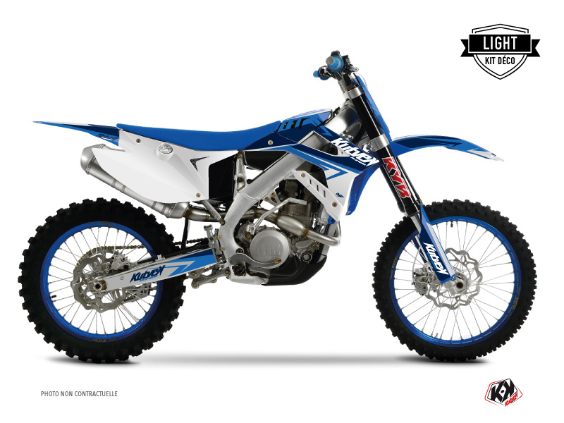TM MX 250 Dirt Bike Stage Graphic Kit Blue LIGHT