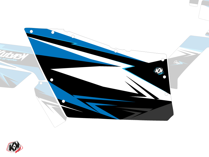 Kit Graphique Portes Origine Polaris Stage SSV Polaris RZR 570/800/900 2008-2014 Bleu