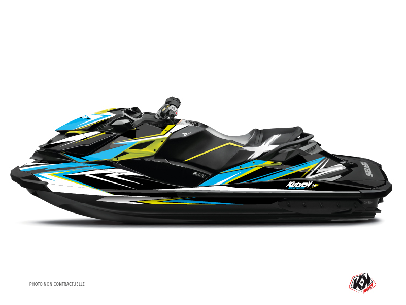 seadoo jet-ski stage  graphic kit yellow-blue