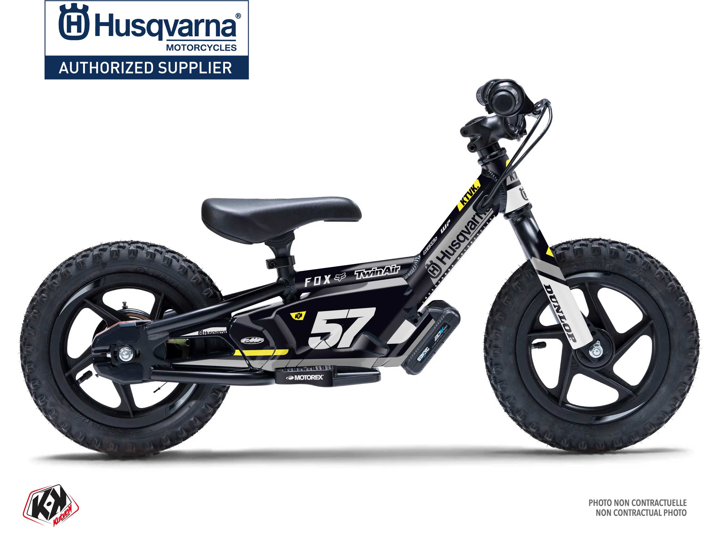 stacyc Balance bike start  graphic kit yellow