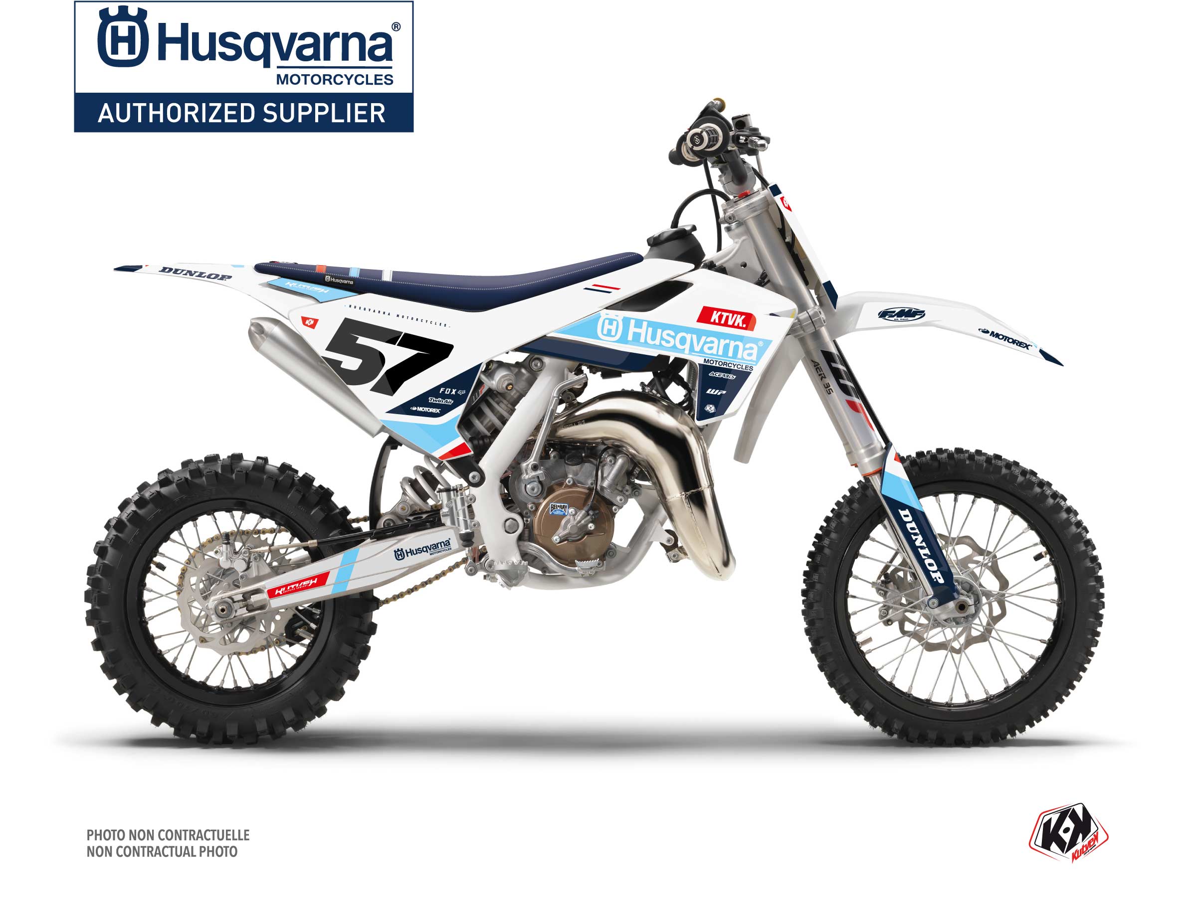 Husqvarna TC 65 Dirt Bike Start Graphic Kit Blue