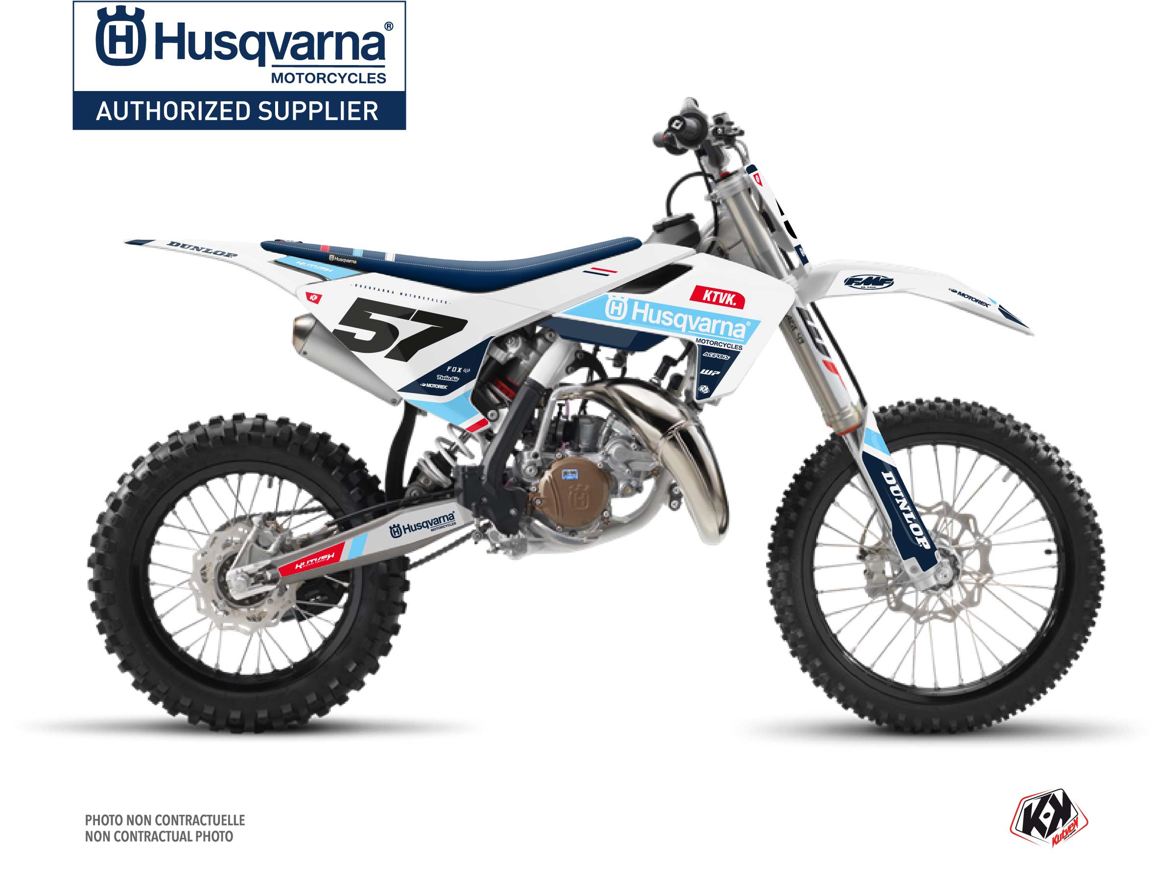 Husqvarna TC 85 Dirt Bike Start Graphic Kit Blue
