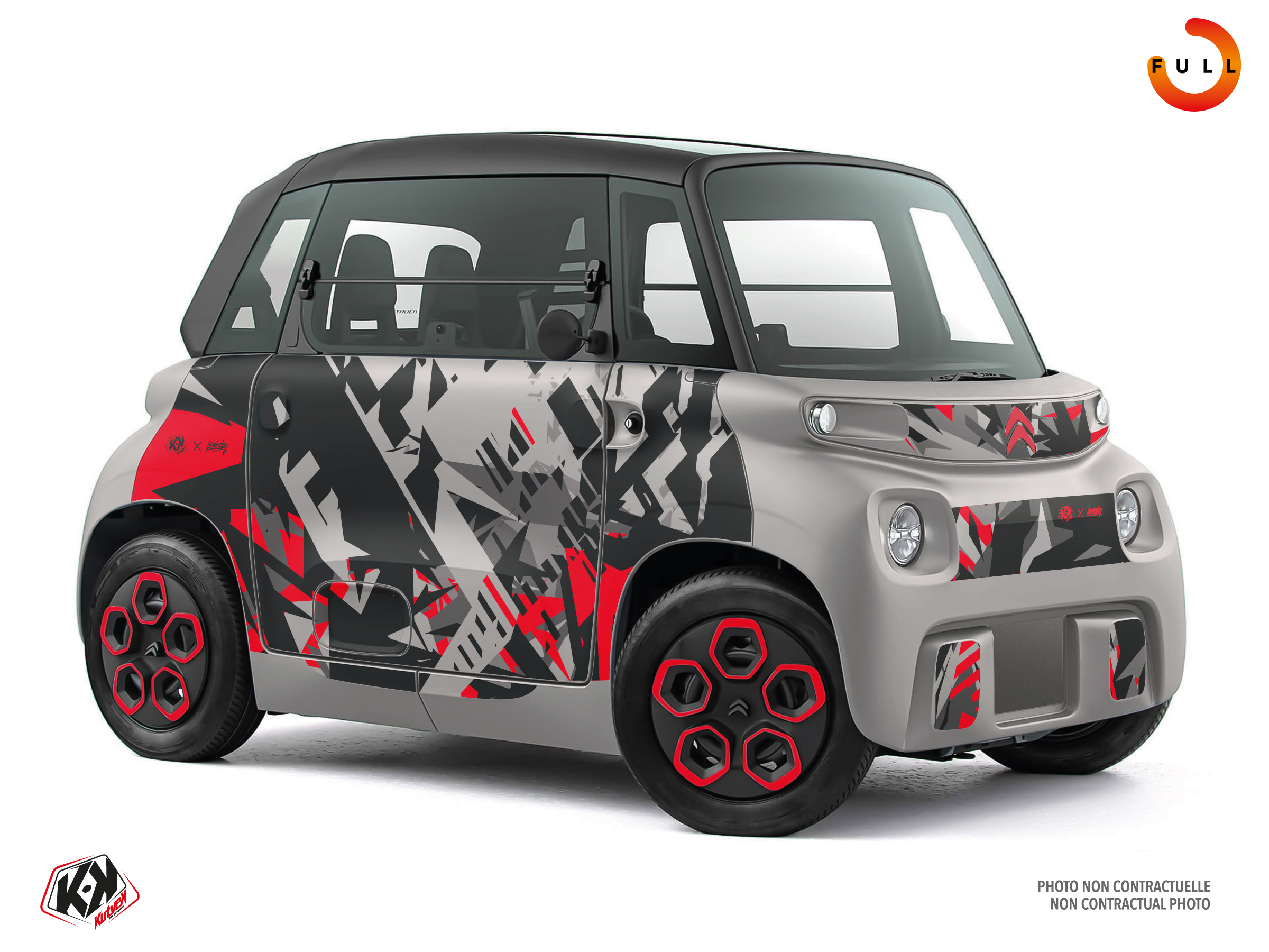 kit déco golf cart citroën street gris 