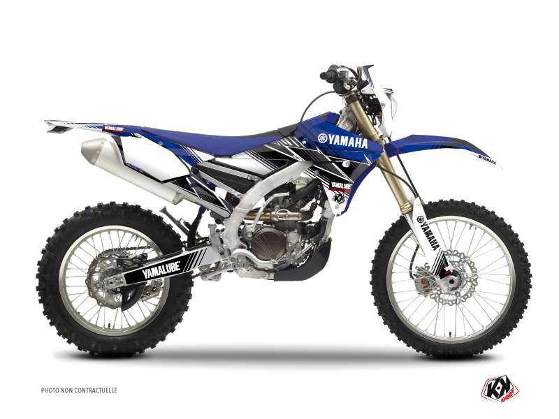 kit déco motocross yamaha stripe bleu 