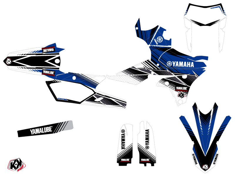 Yamaha 250 WRF Dirt Bike Stripe Graphic Kit Blue
