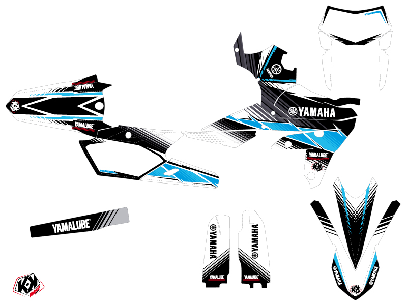 Yamaha 450 WRF Dirt Bike Stripe Graphic Kit Black