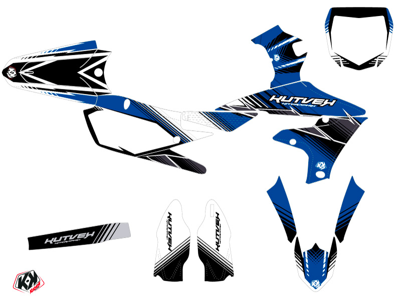Yamaha 450 YZF Dirt Bike Stripe Graphic Kit Blue