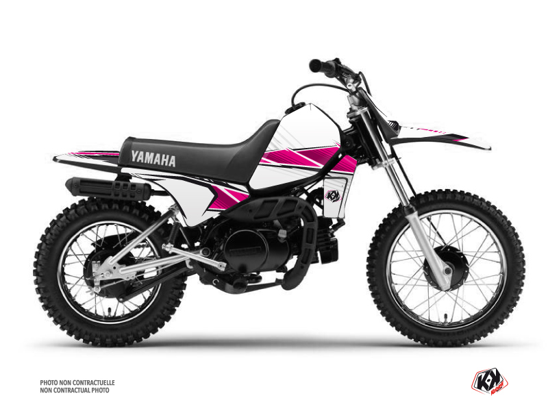 Yamaha PW 80 Dirt Bike Stripe Graphic Kit Pink