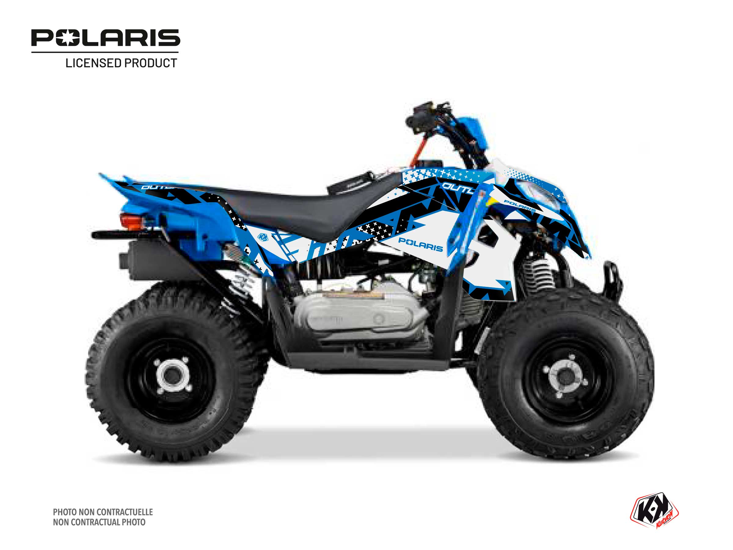 Polaris Outlaw 110 ATV Stun Graphic Kit Blue