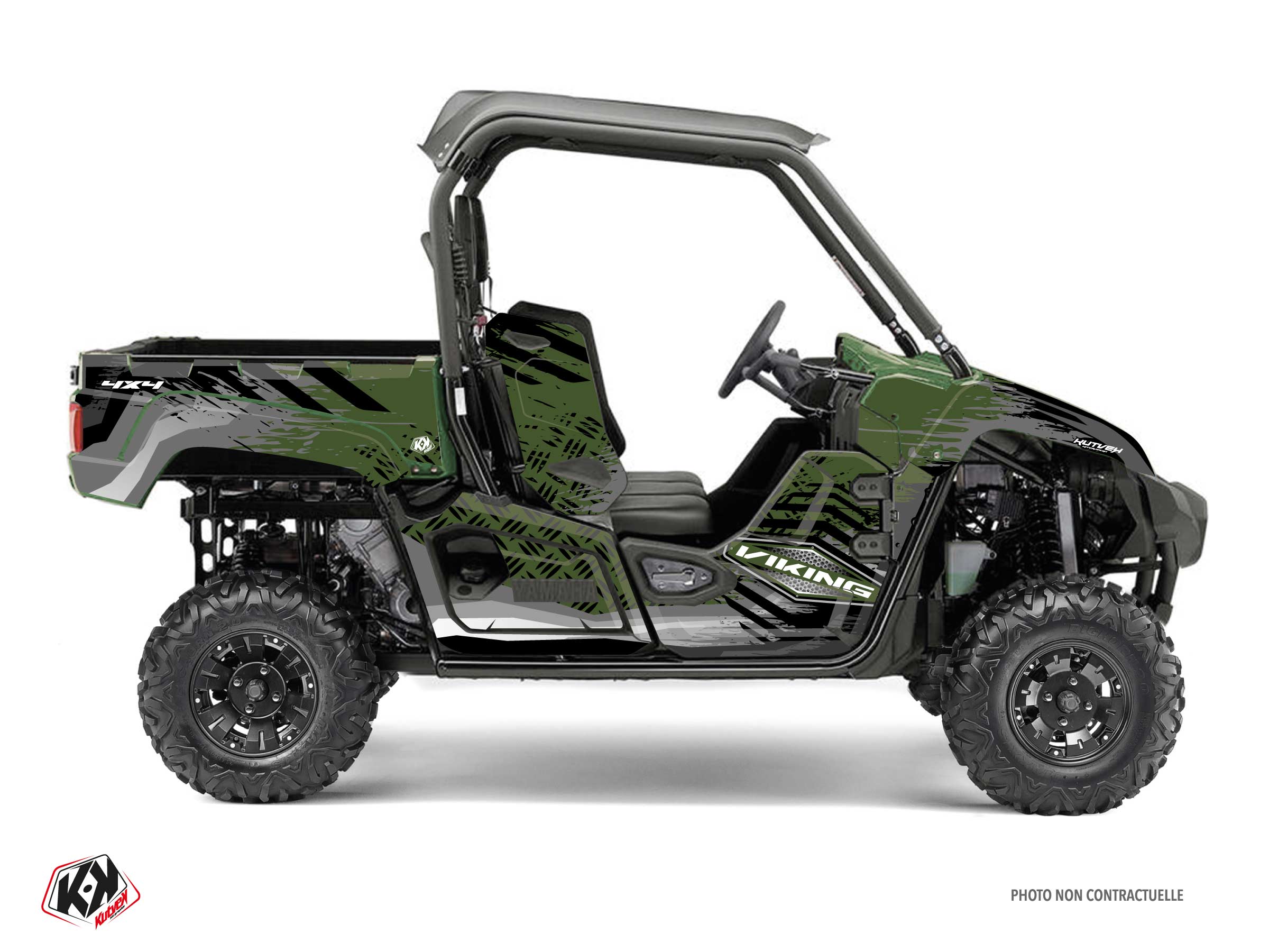 yamaha utv sturdy  graphic kit green