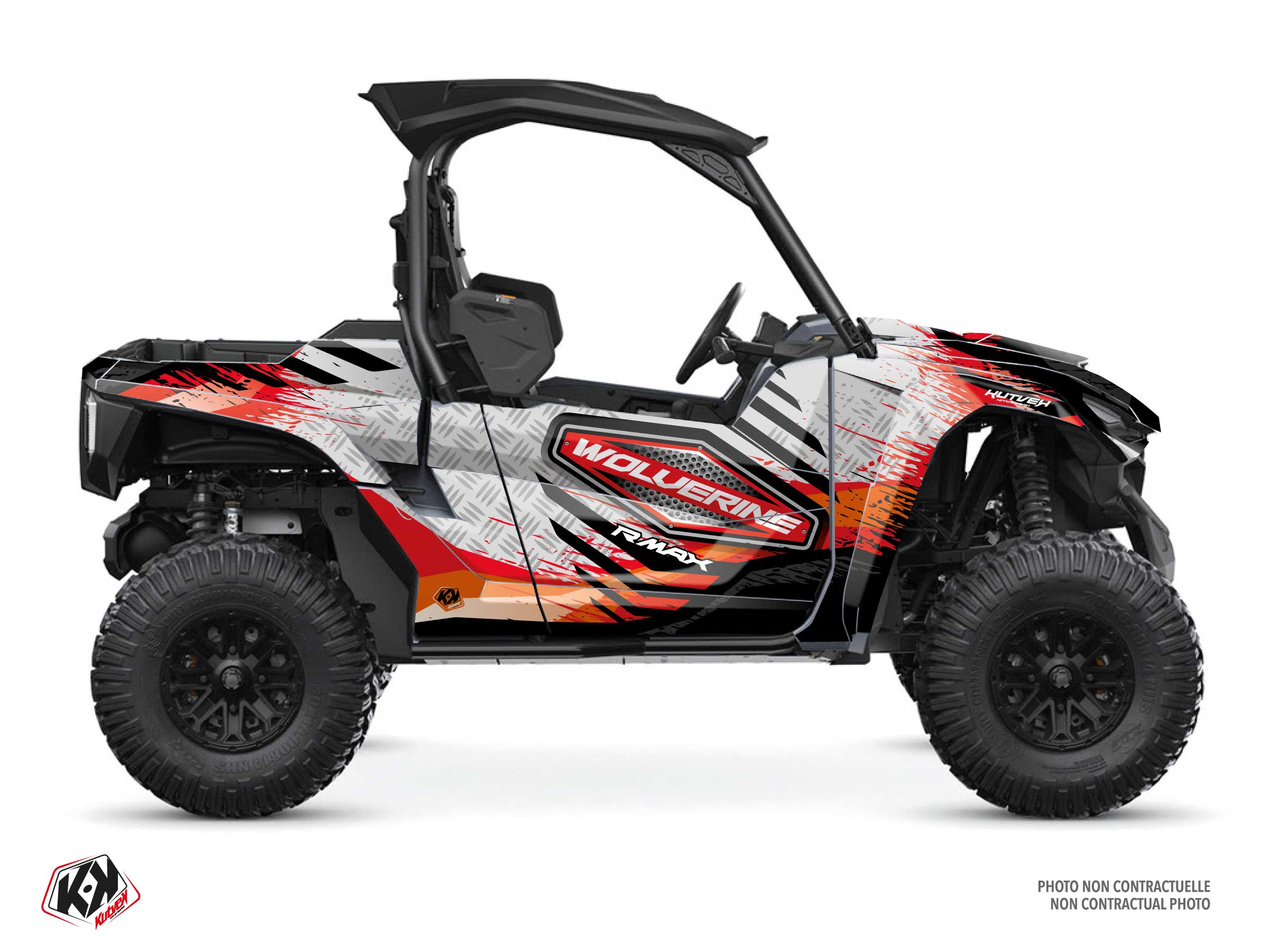 yamaha utv sturdy  graphic kit red