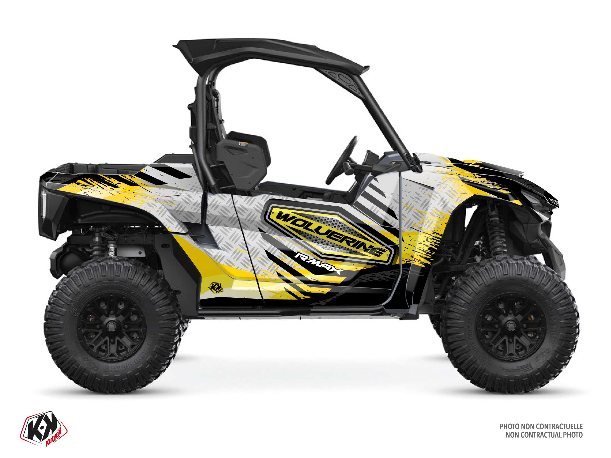 yamaha utv sturdy  graphic kit yellow