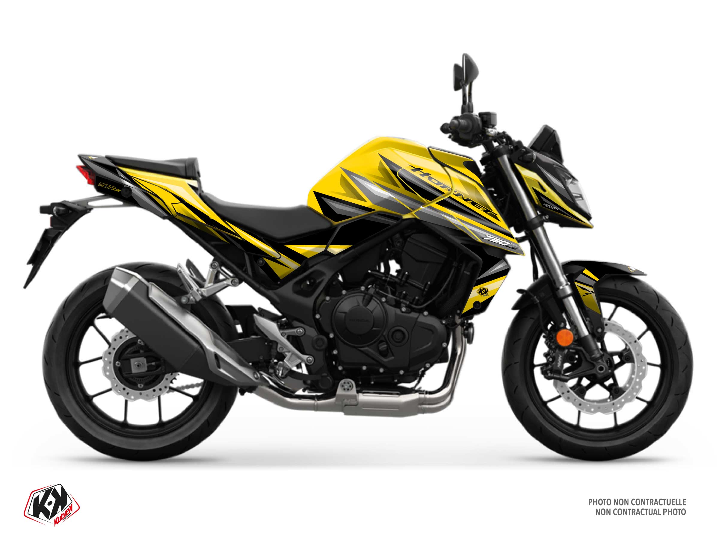 honda street bike sword  graphic kit yellow