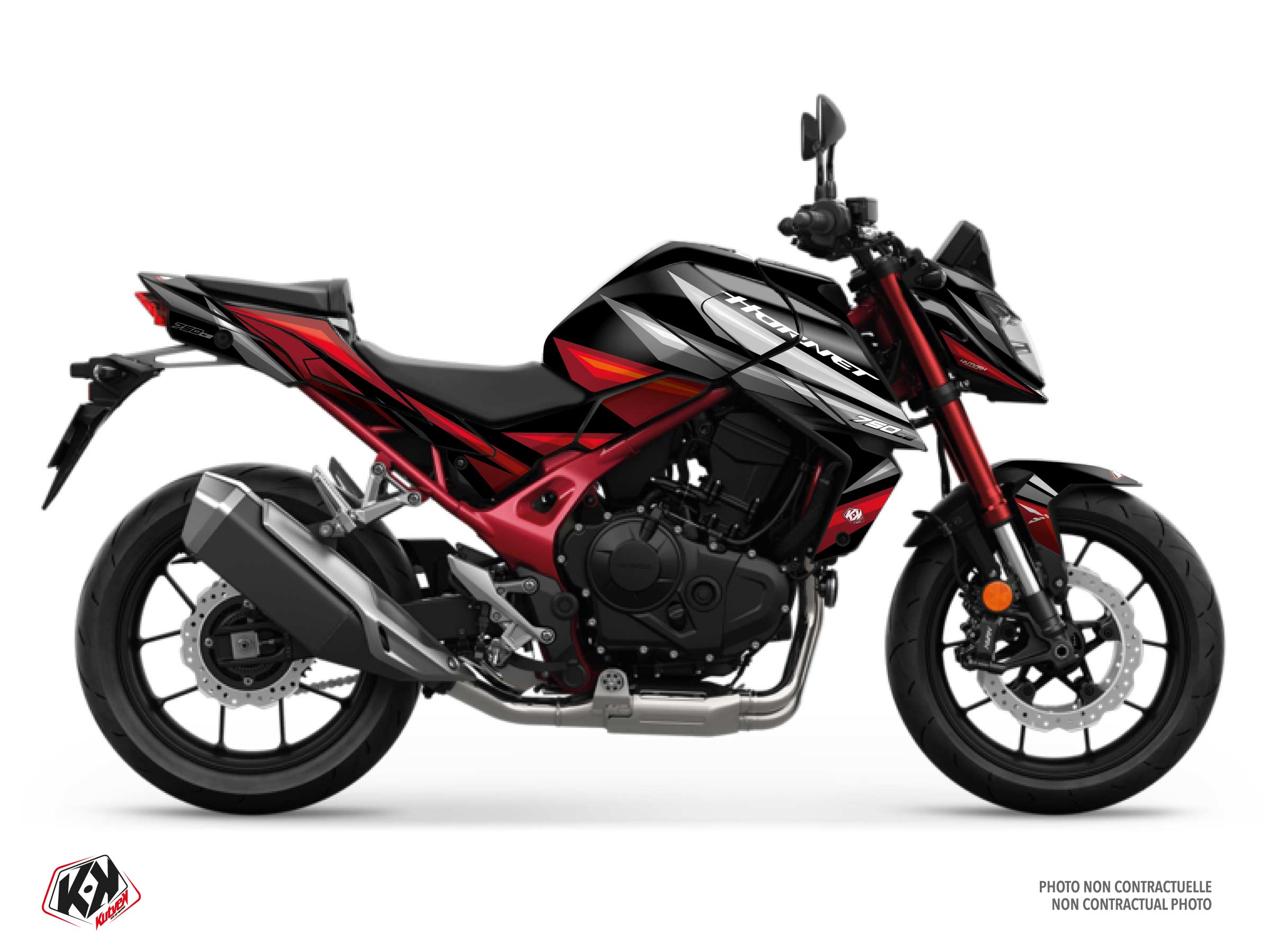 honda street bike sword  graphic kit black