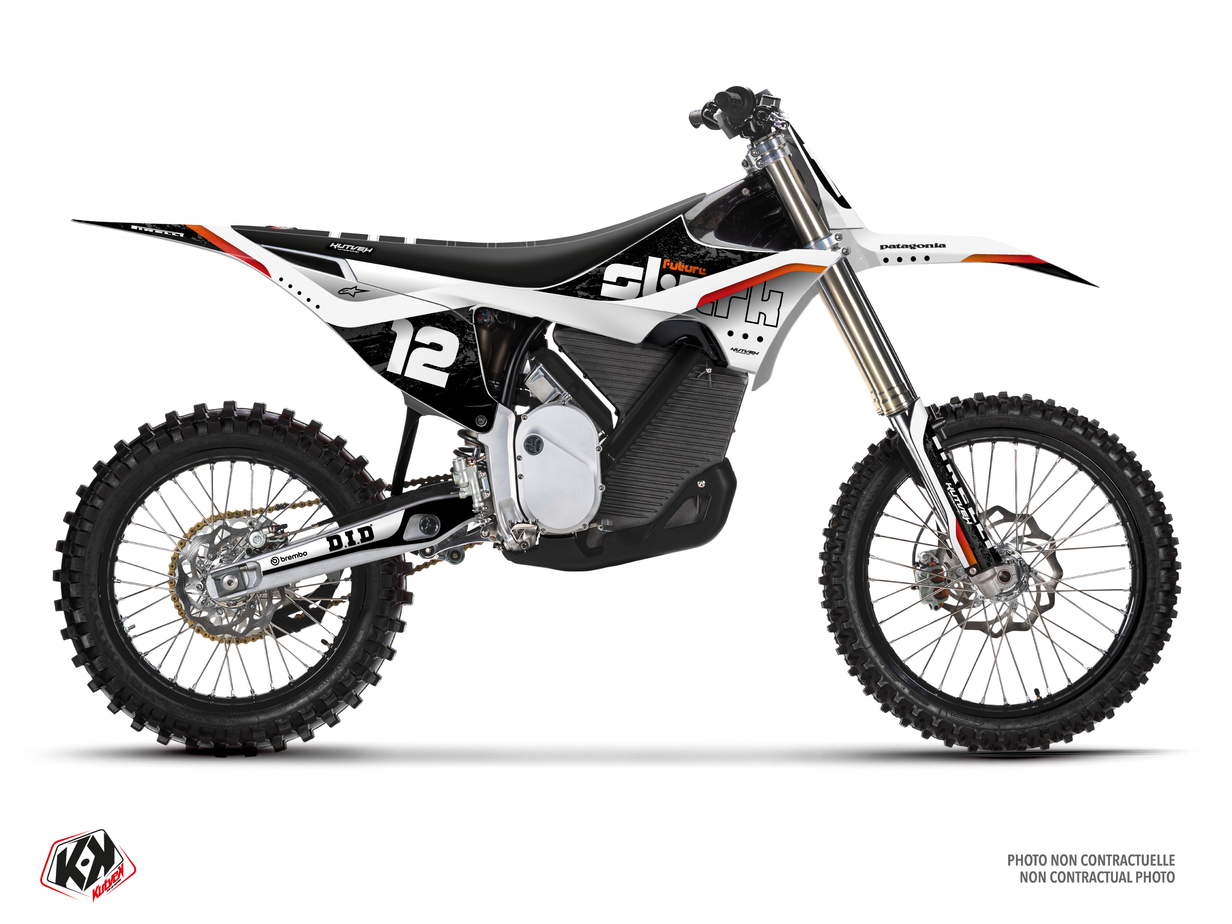 stark future dirt bike synapse  graphic kit white
