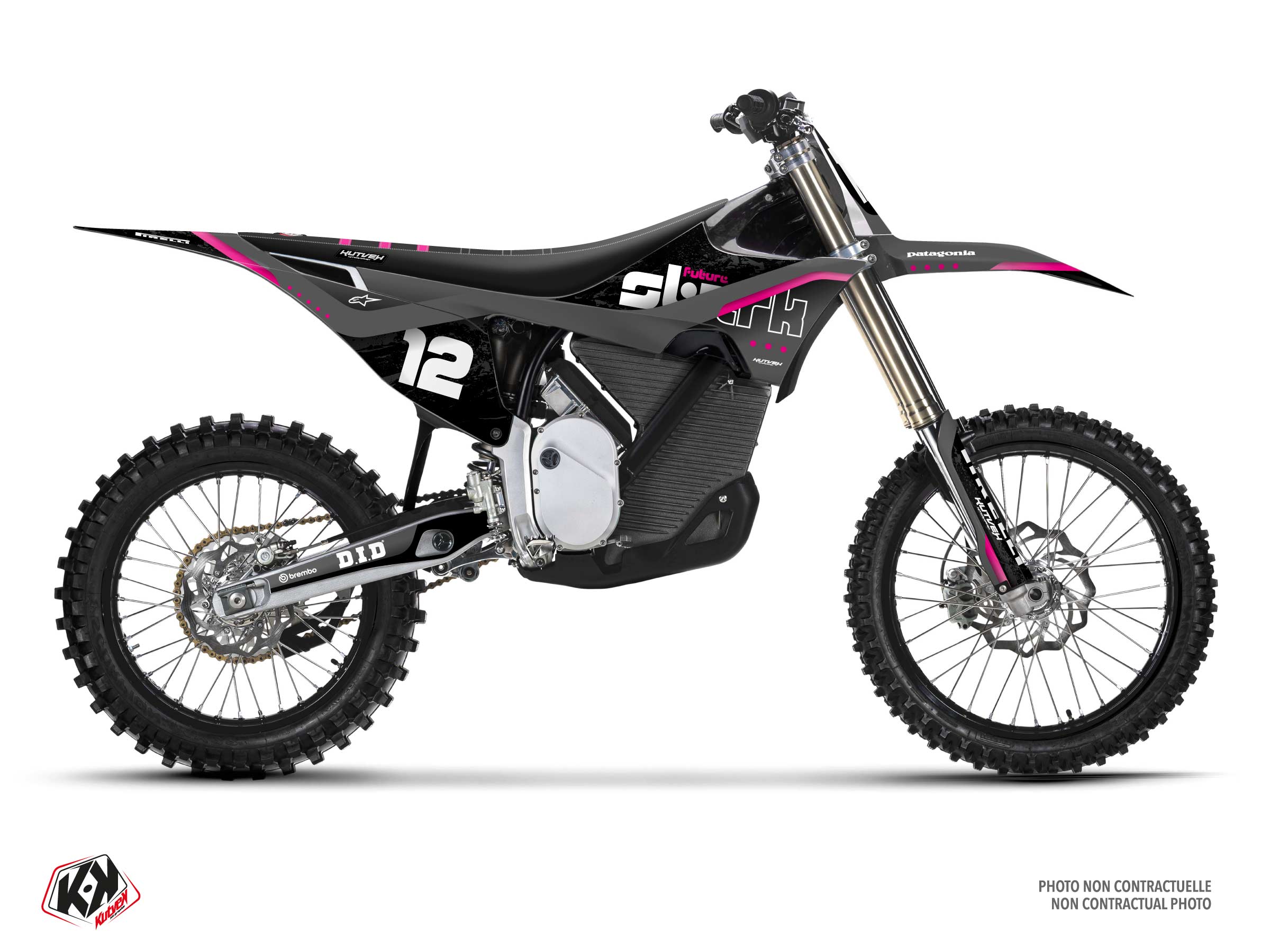 stark future dirt bike synapse  graphic kit grey