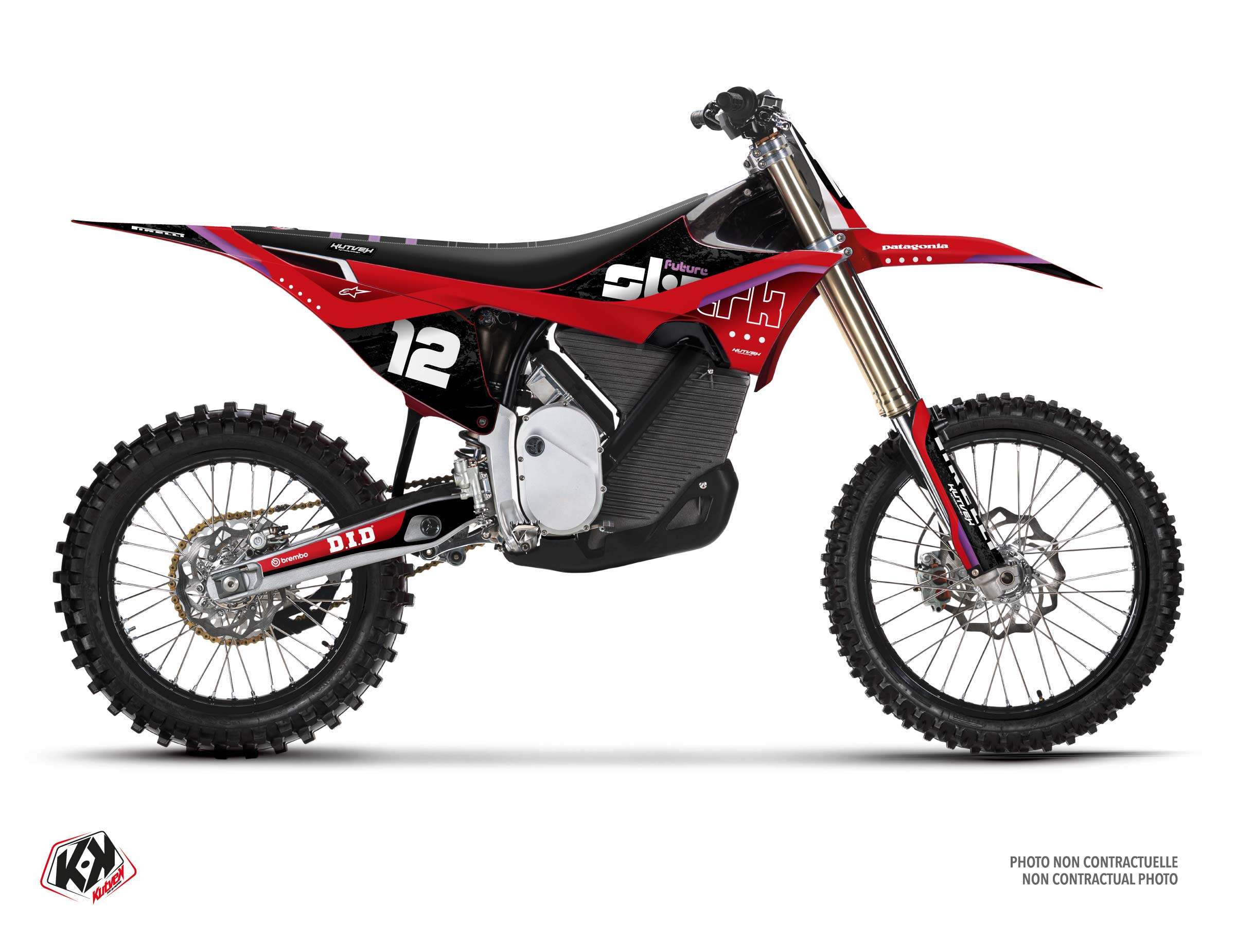 stark future dirt bike synapse  graphic kit red