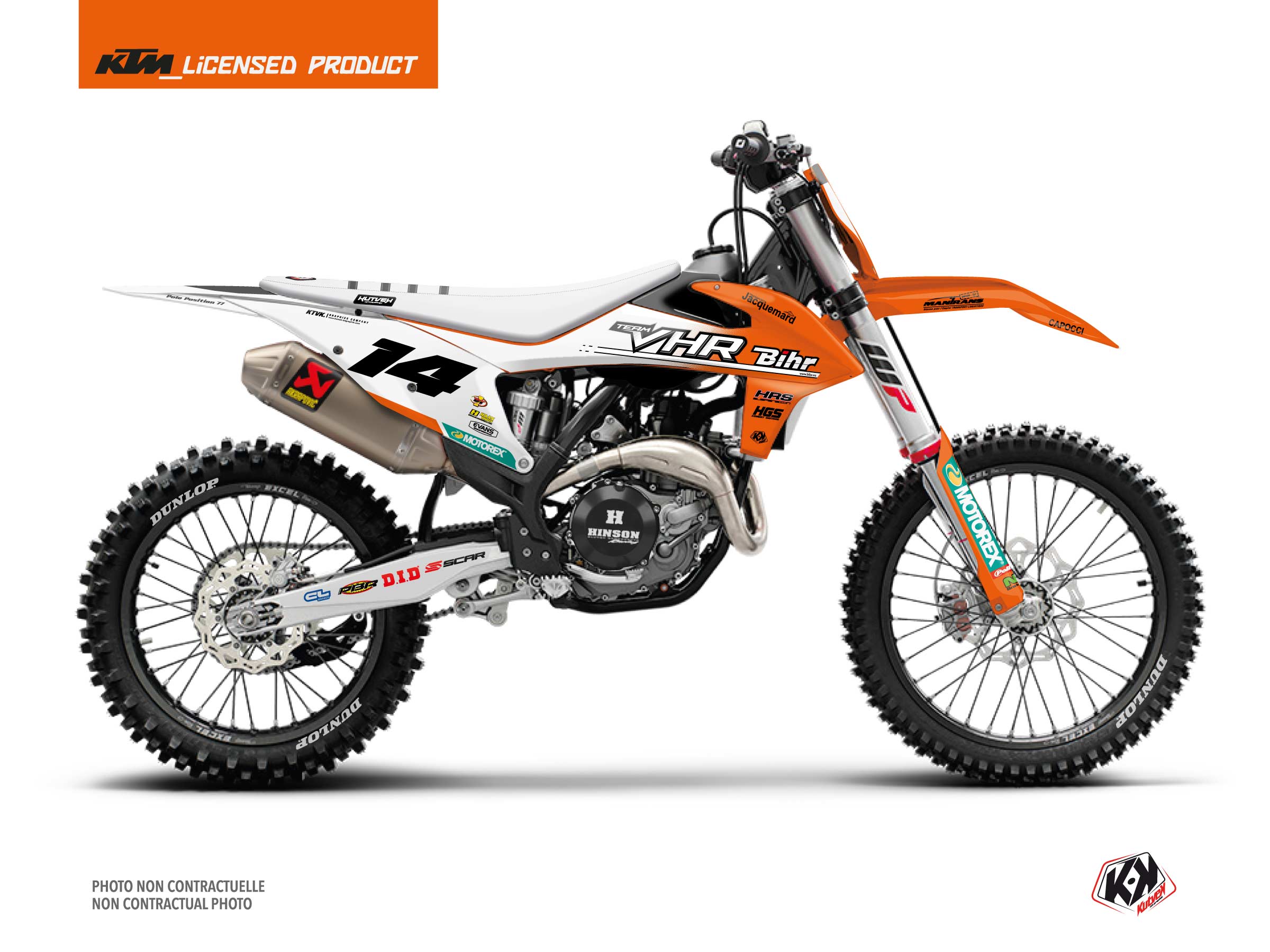ktm dirt bike replica team vhr k22  graphic kit 