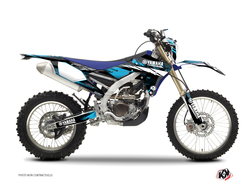 yamaha dirt bike techno  graphic kit blue