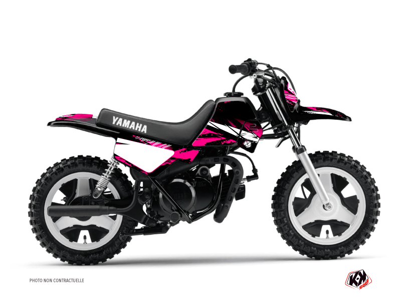 Yamaha PW 50 Dirt Bike Techno Graphic Kit Pink
