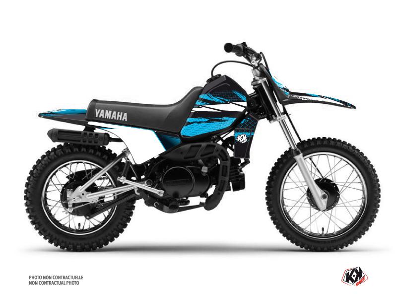 Yamaha PW 80 Dirt Bike Techno Graphic Kit Blue