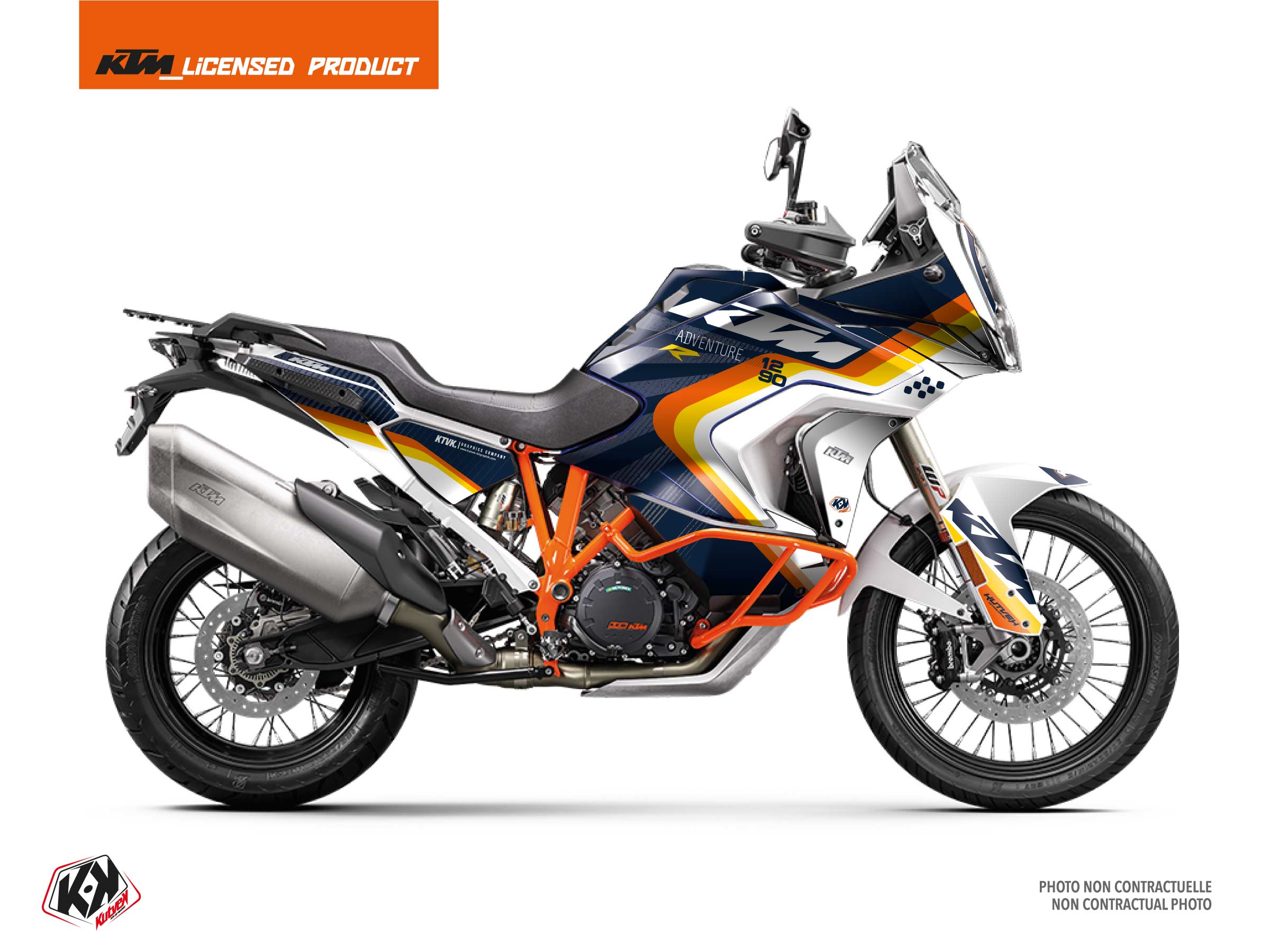 ktm street bike tensif  graphic kit blue