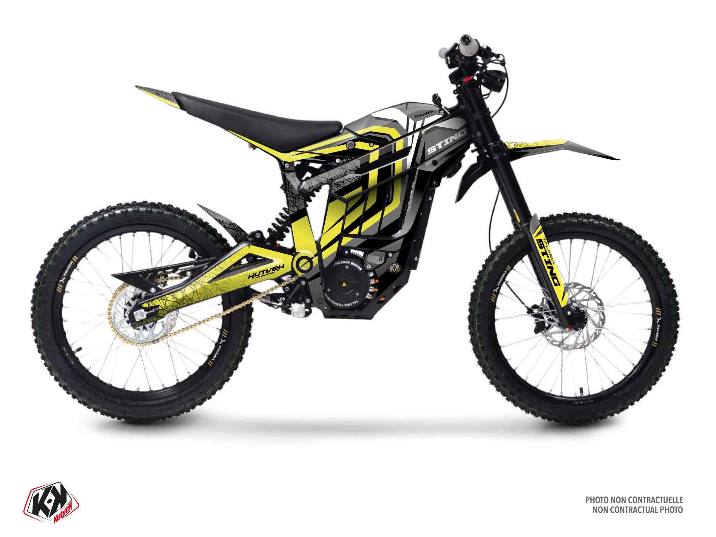 talaria dirt bike thunder  graphic kit yellow